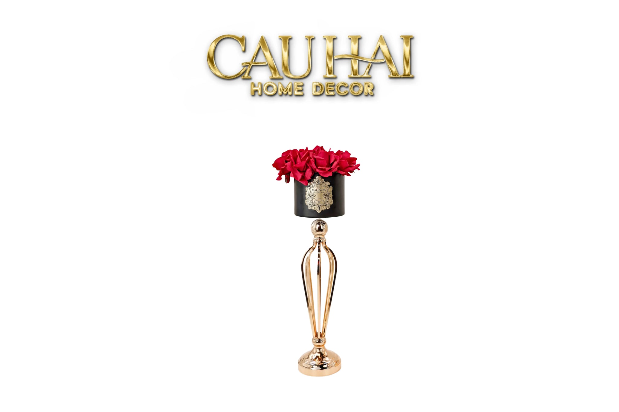 L’Essence Du Rose 12 - Chậu Hoa Hồng Versailles Grande H52-CẬU HAI HOME DECOR