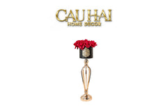 L’Essence Du Rose 12 - Chậu Hoa Hồng Versailles Grande H52-CẬU HAI HOME DECOR