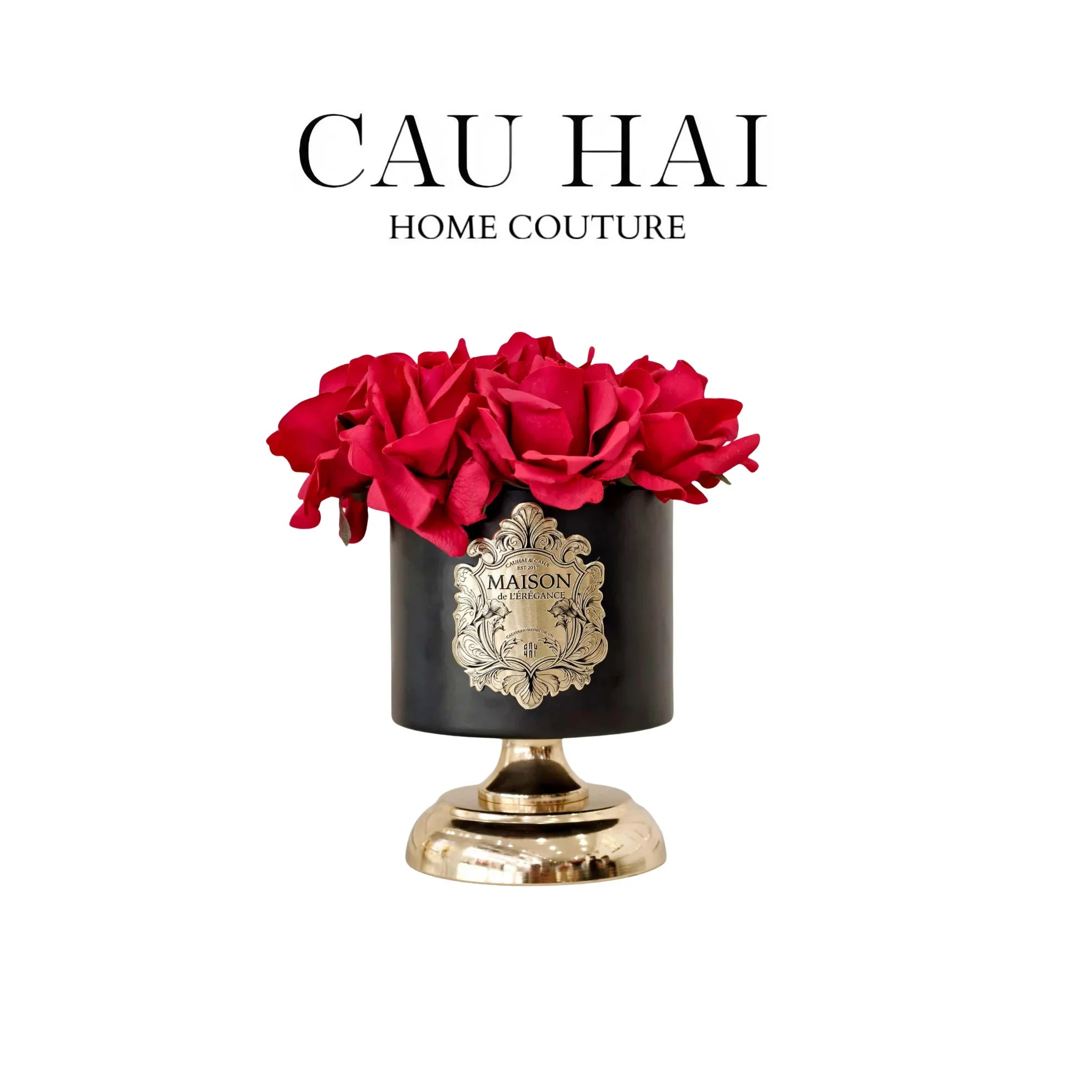 L’Essence Du Rose 15 - Chậu Hoa Hồng Pedestal H20-CẬU HAI HOME DECOR