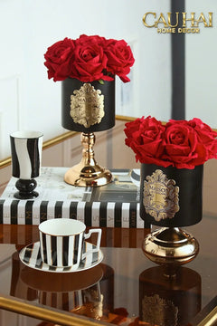 L’Essence Du Rose - Chậu Hoa Hồng D12-BÌNH HOA-CẬU HAI HOME DECOR