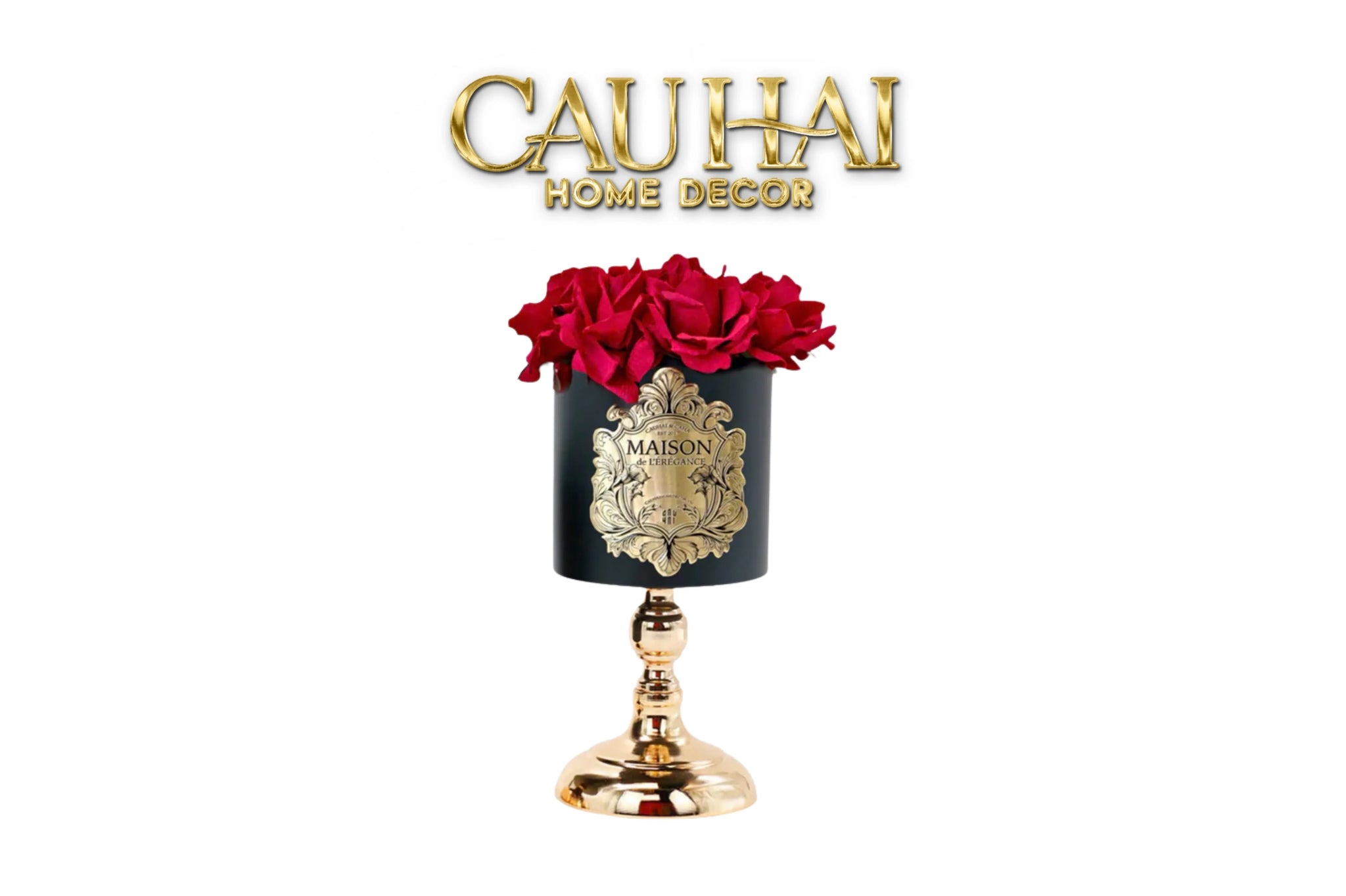 L’Essence Du Rose - Chậu Hoa Hồng D12-CẬU HAI HOME DECOR