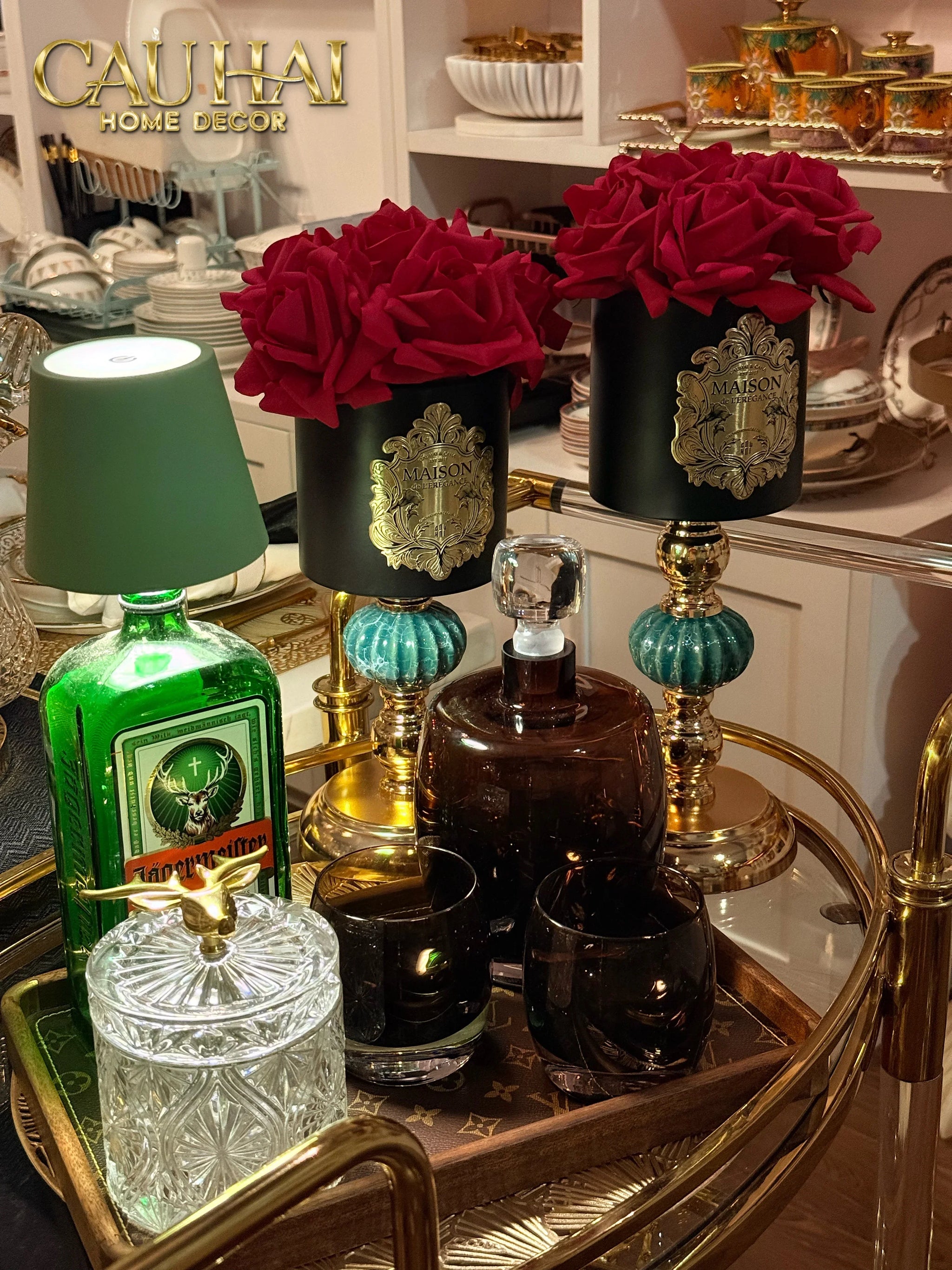 L’Essence Du Rose - Chậu Hoa Hồng Elizabeth H37/41-CẬU HAI HOME DECOR