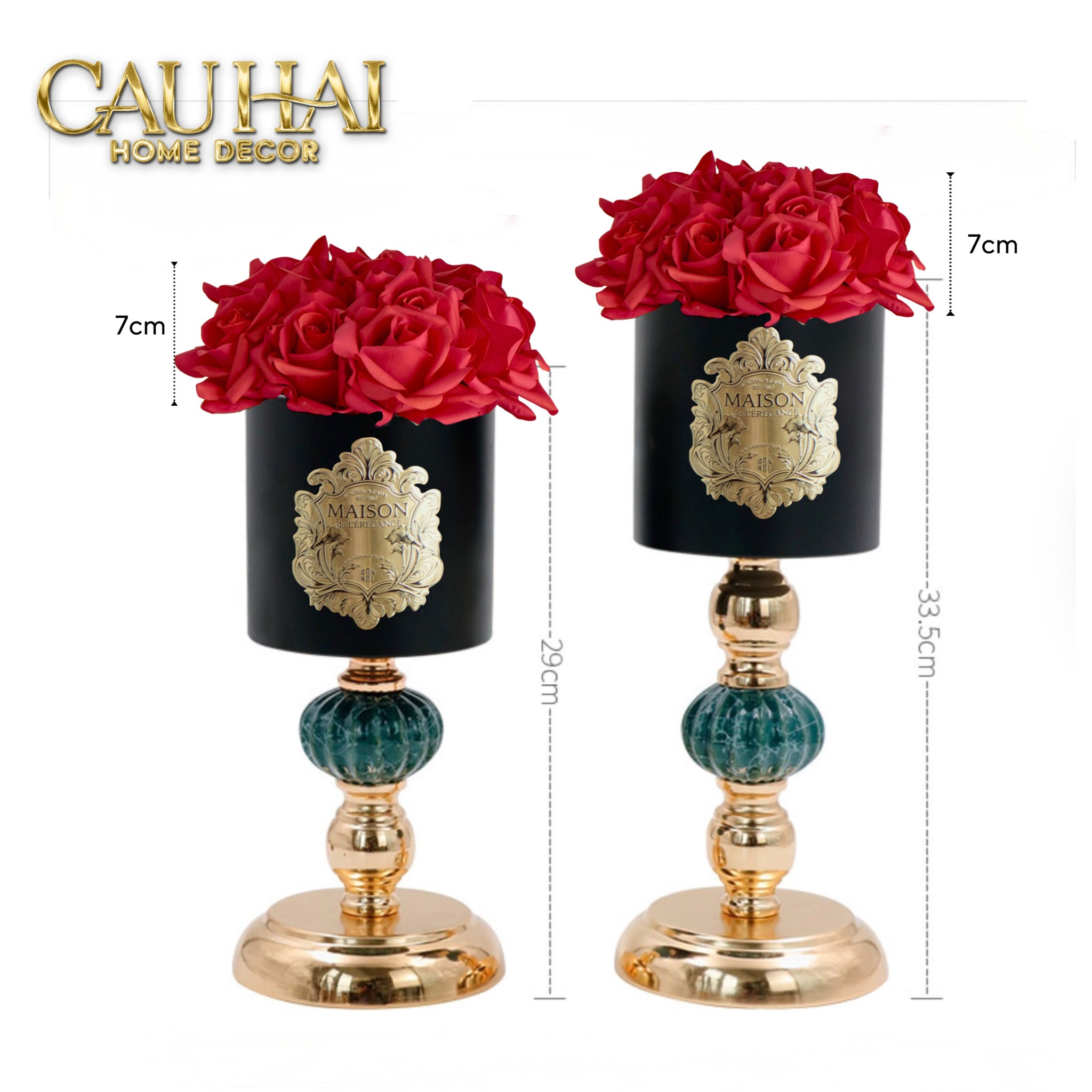 L’Essence Du Rose - Chậu Hoa Hồng Elizabeth H37/41-CẬU HAI HOME DECOR