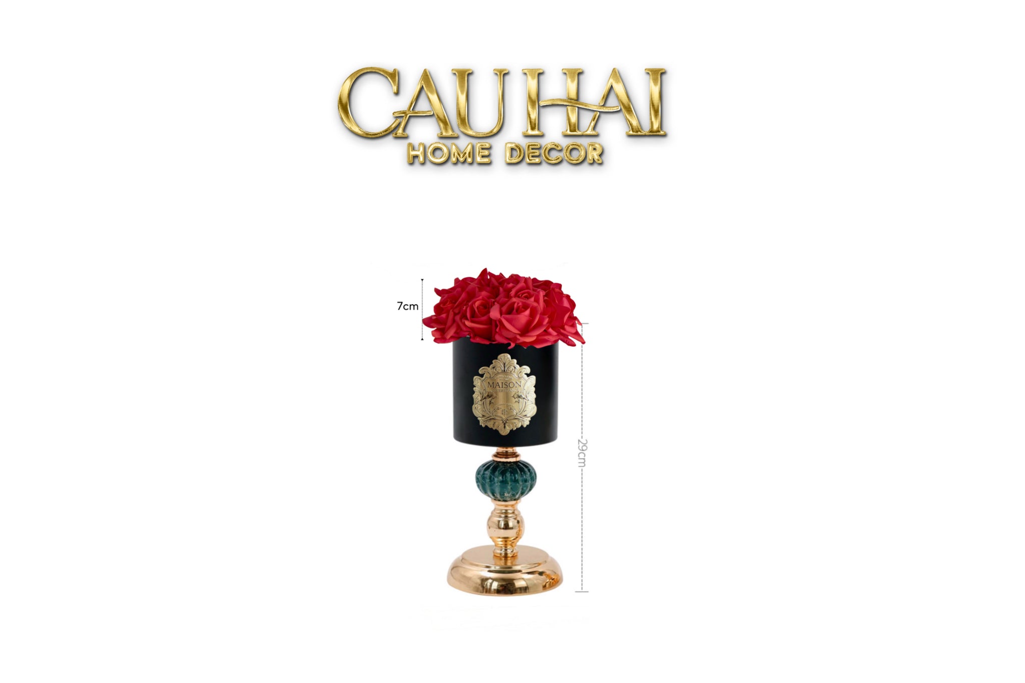 L’Essence Du Rose - Chậu Hoa Hồng Elizabeth H37/41-CẬU HAI HOME DECOR