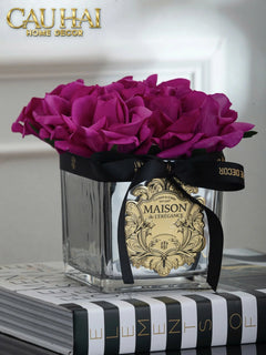 L’Essence Du Rose - Chậu Hoa Hồng Thuỷ Tinh Maison De L’Élégance D15-CẬU HAI HOME DECOR