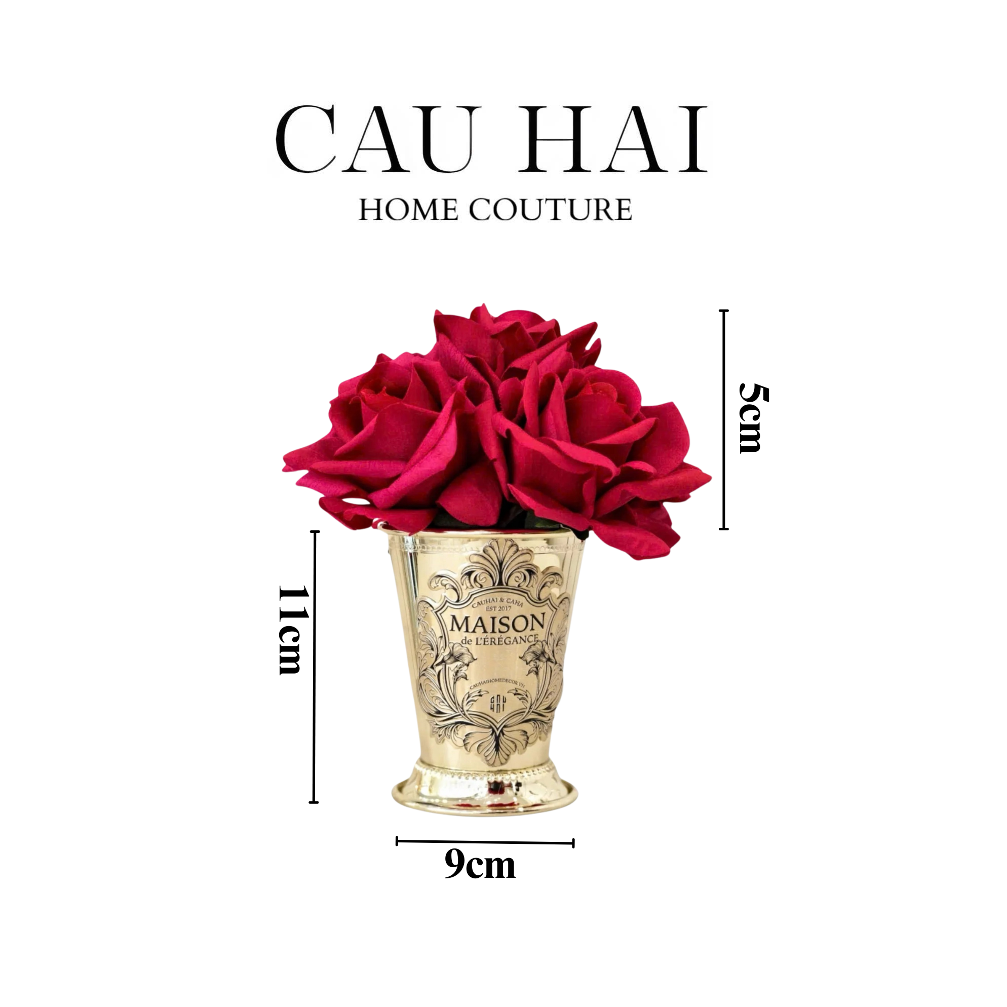 L’ESSENCE DU ROSE - LỌ HOA HỒNG CHALICE-CẬU HAI HOME DECOR