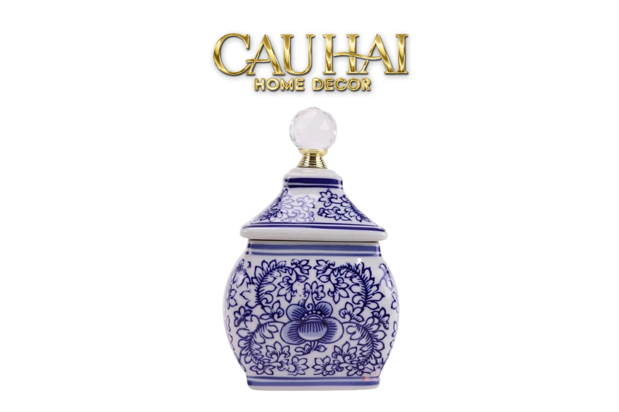 Lọ Cắm Hoa - Hoà Điền Ngọc - Indochine Indigo Porcelain Vases-CẬU HAI HOME DECOR
