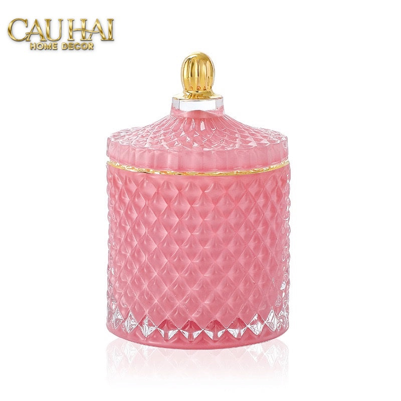 Lọ Crystal Castle Wall Cyan / Savoir - CẬU HAI HOME DECOR