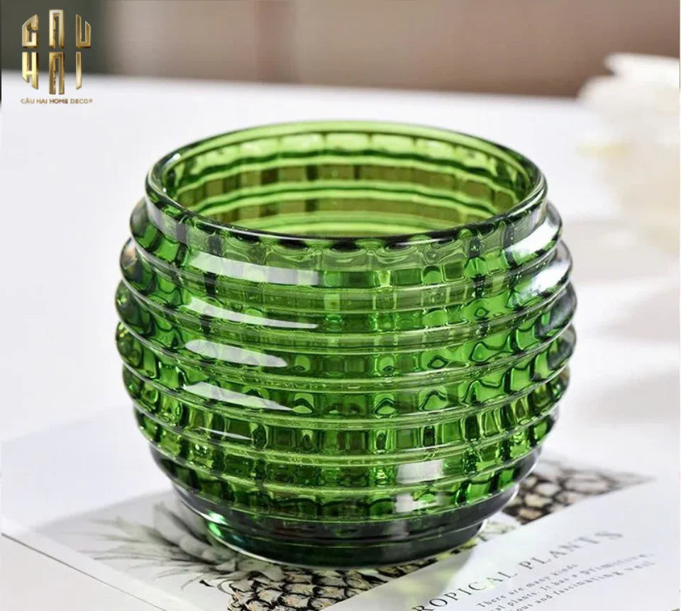 FÊTES COUTURE - LỌ NẾN GRANDE CRYSTAL - JADE LUMIÈRE-CẬU HAI HOME DECOR
