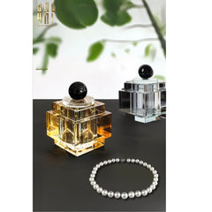 Lọ Crystal Obsidian Cube - Champagne-CẬU HAI HOME DECOR