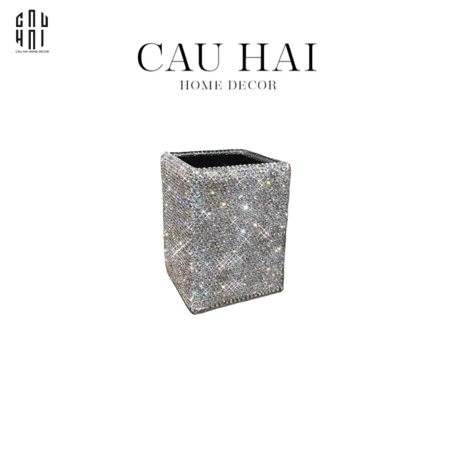 LỌ ĐỰNG CỌ DIAMOND BLING BLING MORRIES-CẬU HAI HOME DECOR