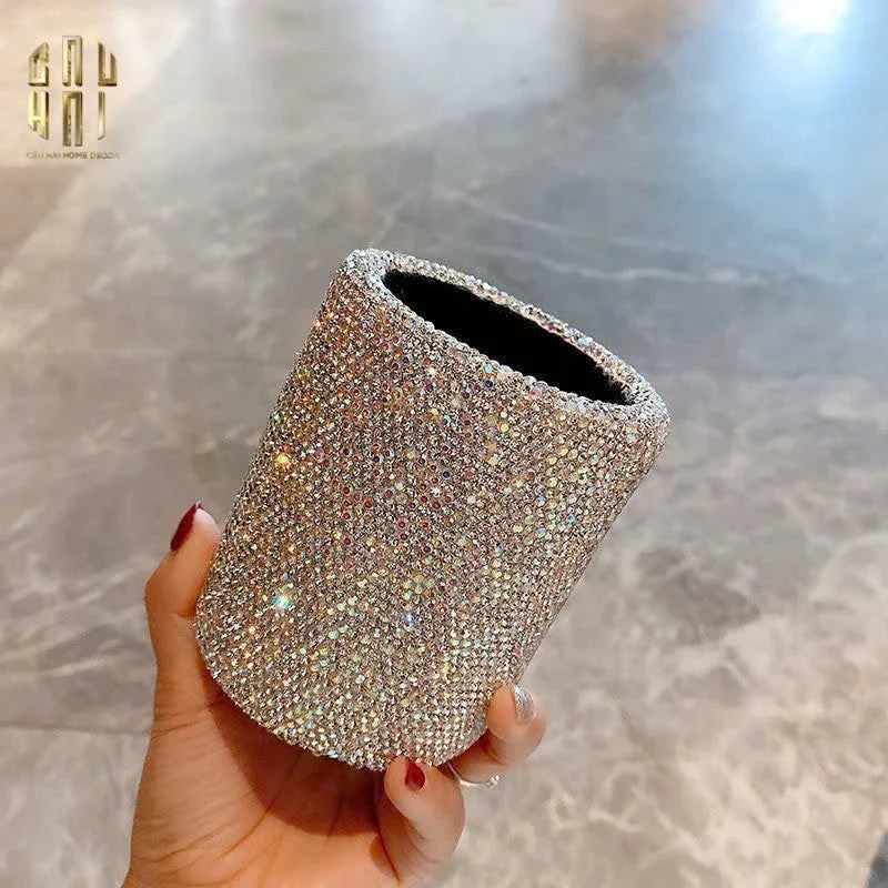 LỌ ĐỰNG CỌ LUNAR DIAMOND BLING BLING-CẬU HAI HOME DECOR