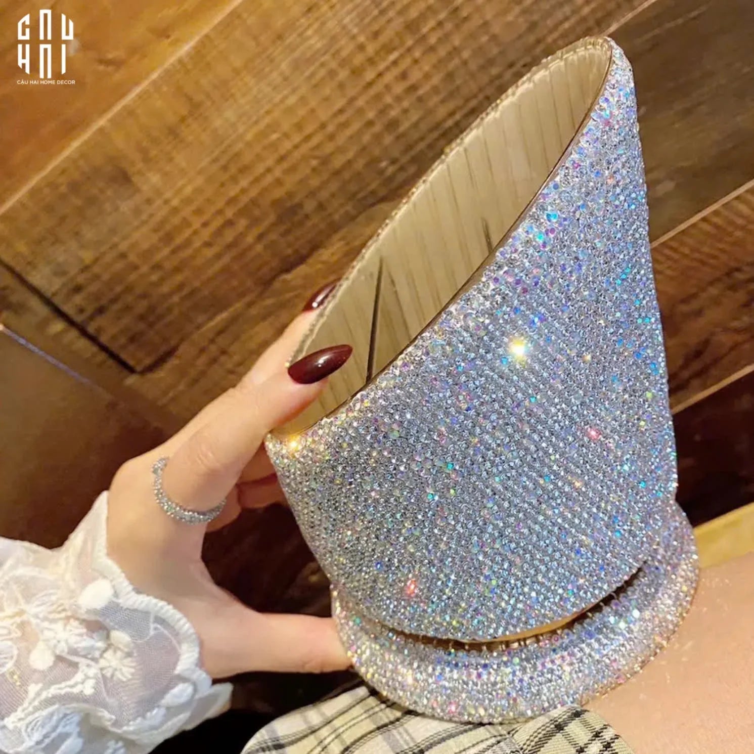 LỌ ĐỰNG ĐA NĂNG DIAMOND BLING BLING-CẬU HAI HOME DECOR