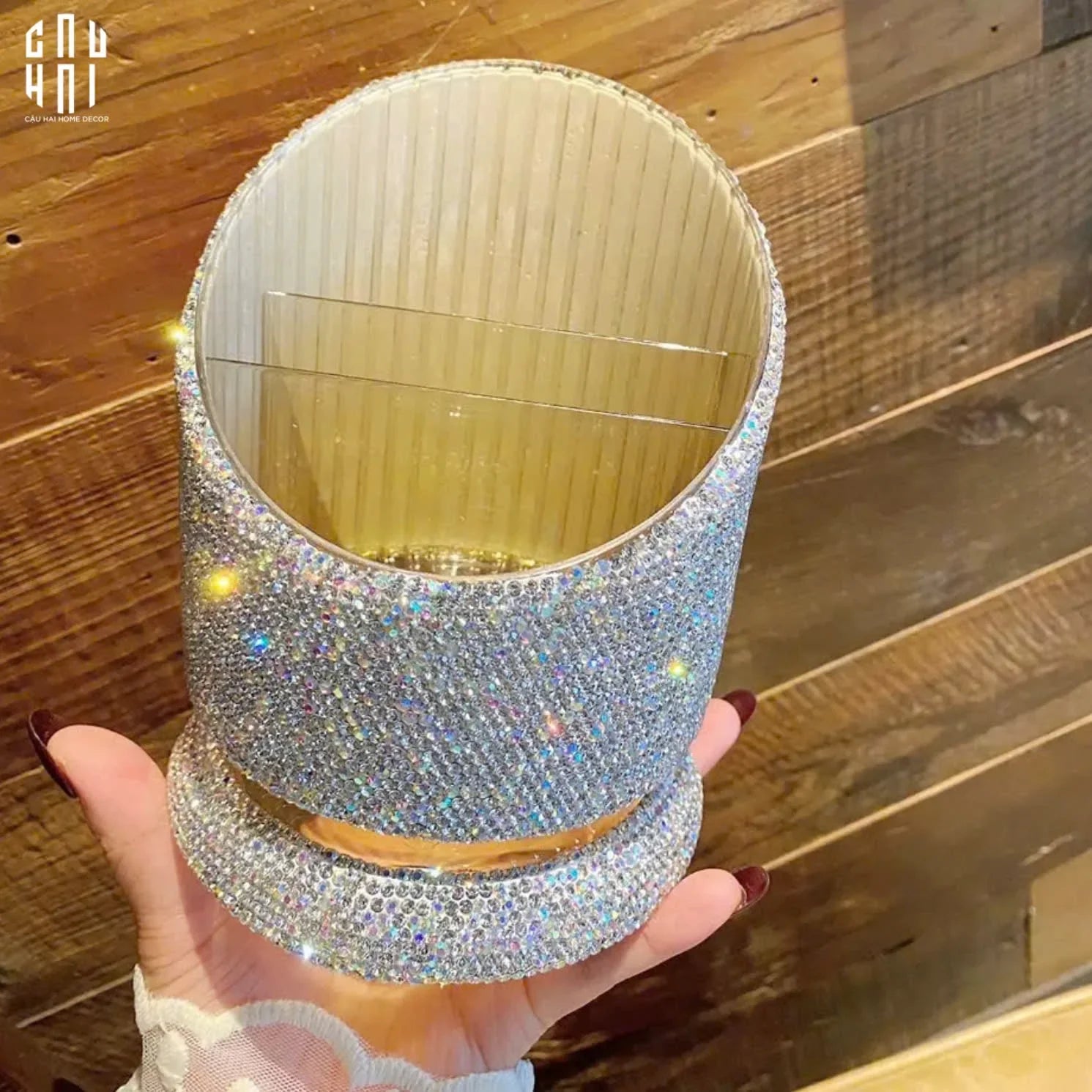 LỌ ĐỰNG ĐA NĂNG DIAMOND BLING BLING-CẬU HAI HOME DECOR
