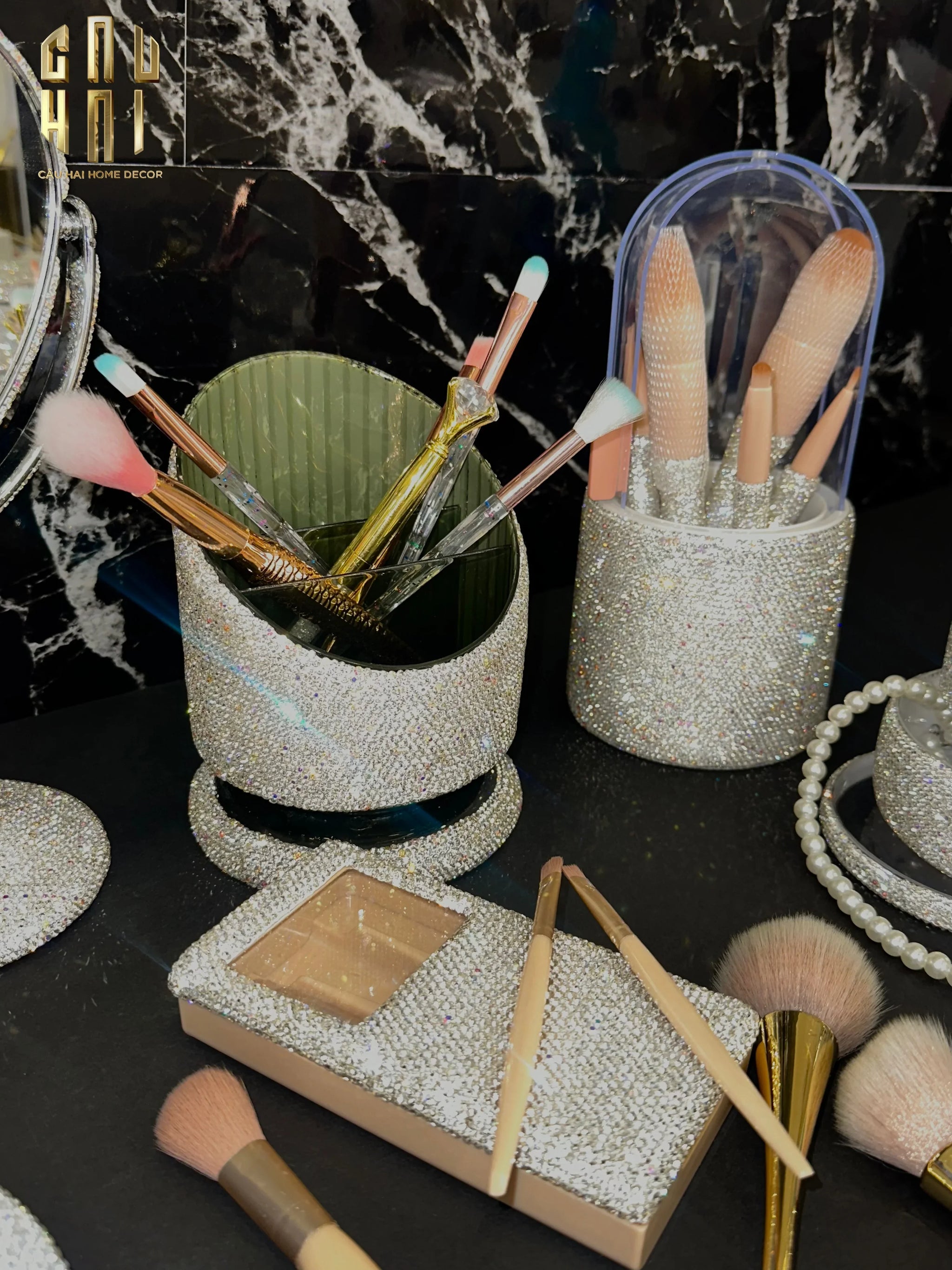 LỌ ĐỰNG ĐA NĂNG DIAMOND BLING BLING-CẬU HAI HOME DECOR