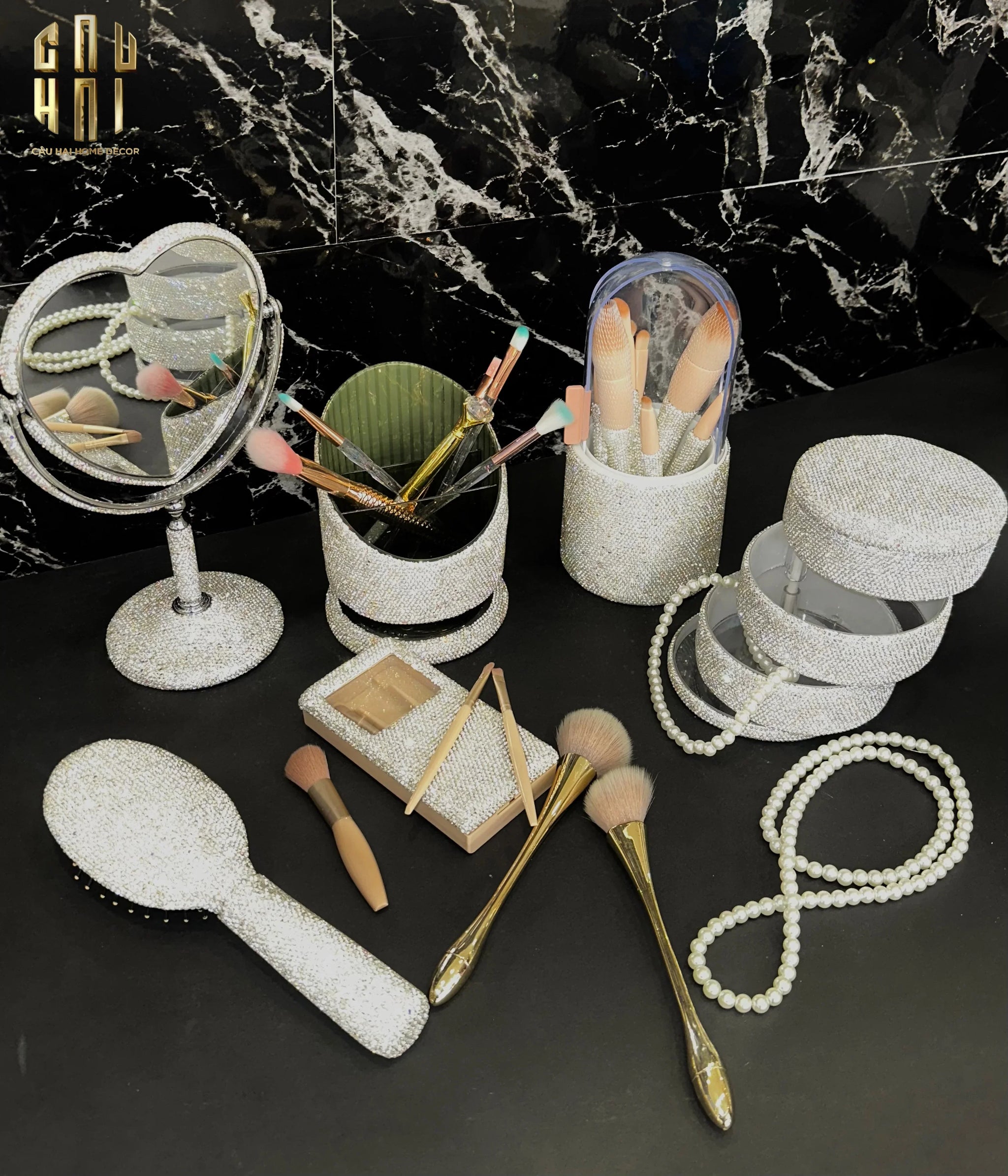 LỌ ĐỰNG ĐA NĂNG DIAMOND BLING BLING-CẬU HAI HOME DECOR