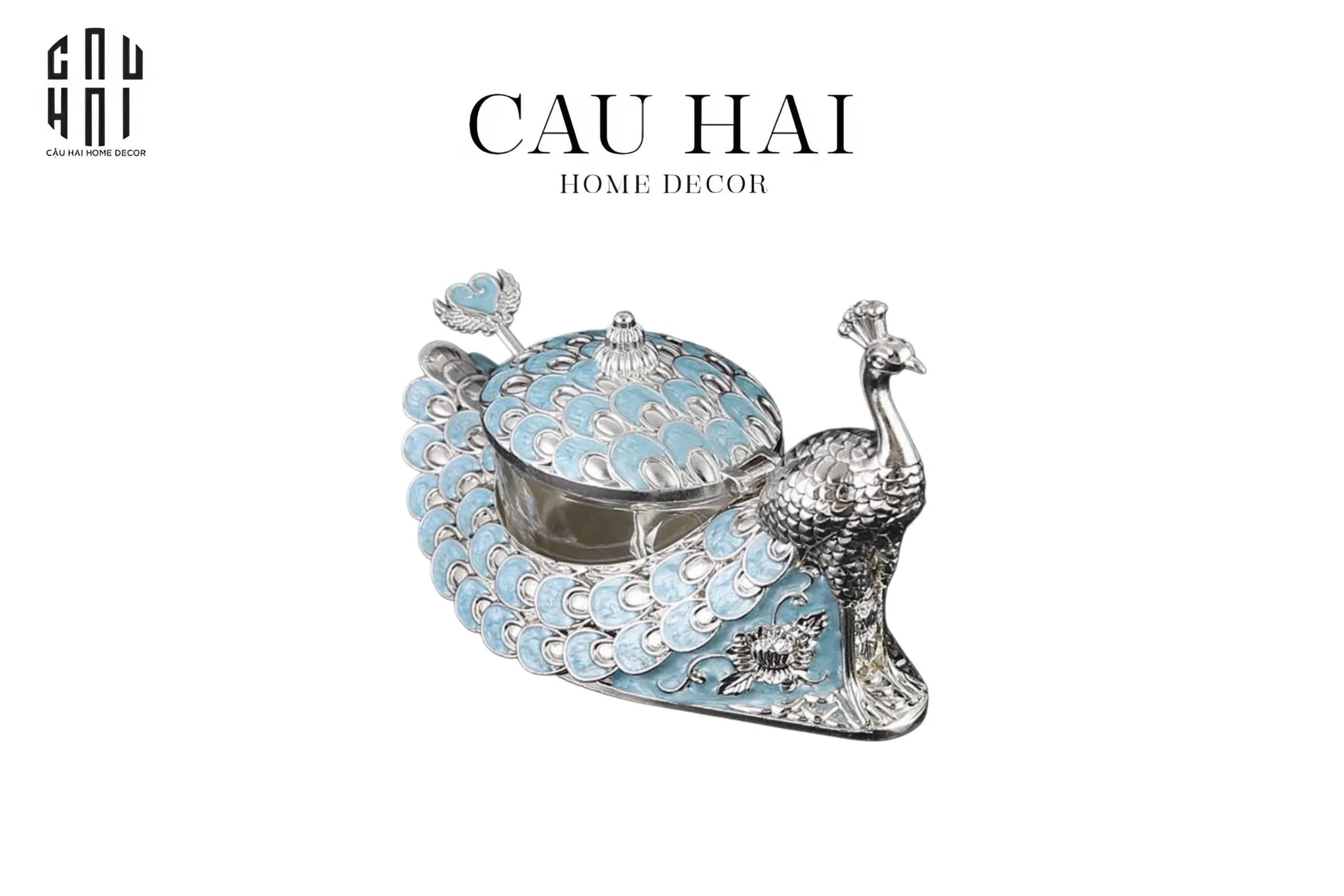 LỌ ĐƯỜNG PLUME AZURE DU PAON-CẬU HAI HOME DECOR