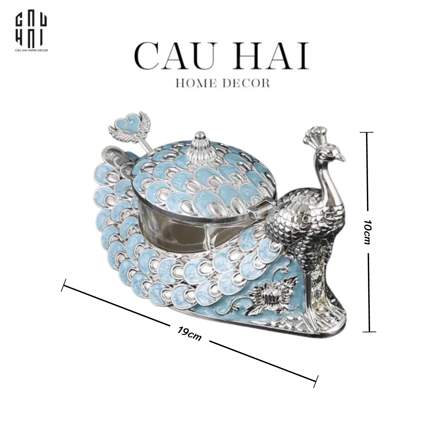 LỌ ĐƯỜNG PLUME AZURE DU PAON-CẬU HAI HOME DECOR