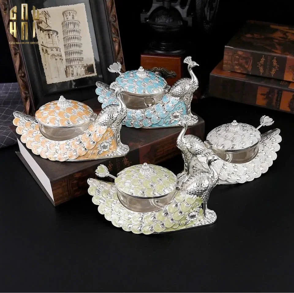 LỌ ĐƯỜNG PLUME AZURE DU PAON-CẬU HAI HOME DECOR