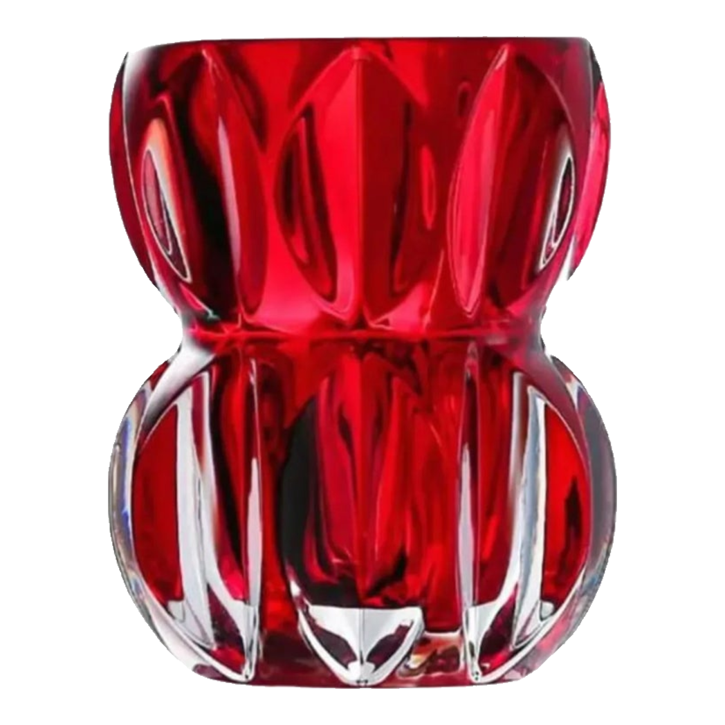 Lọ Hoa Pha Lê Ruby Cristalleries Vase 18cm