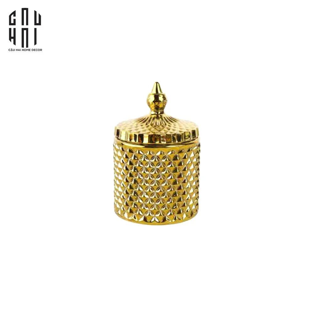 LỌ KẸO / CANDY BOX GOLDEN PREMIUM - BEST CHOICE SS25-CẬU HAI HOME DECOR