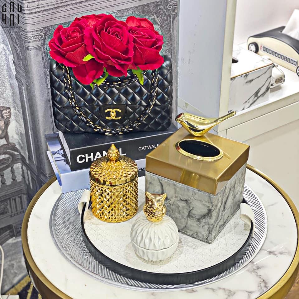 LỌ KẸO / CANDY BOX GOLDEN PREMIUM - BEST CHOICE SS25-CẬU HAI HOME DECOR