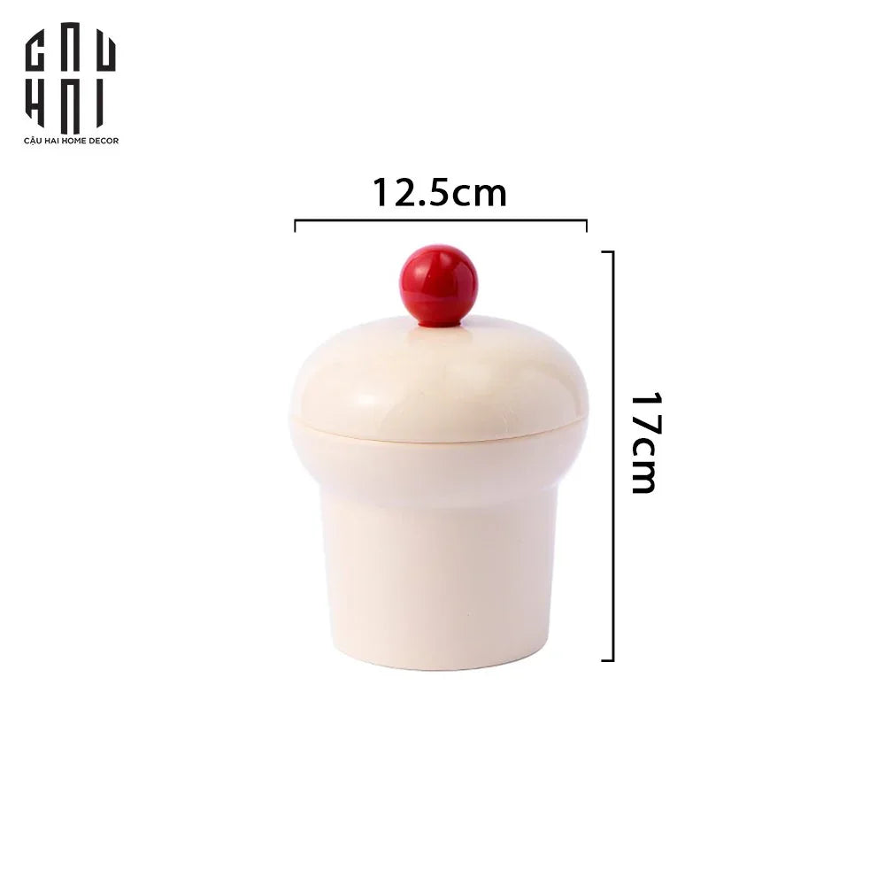 LỌ KẸO CREAM CUPCAKE-CẬU HAI HOME DECOR