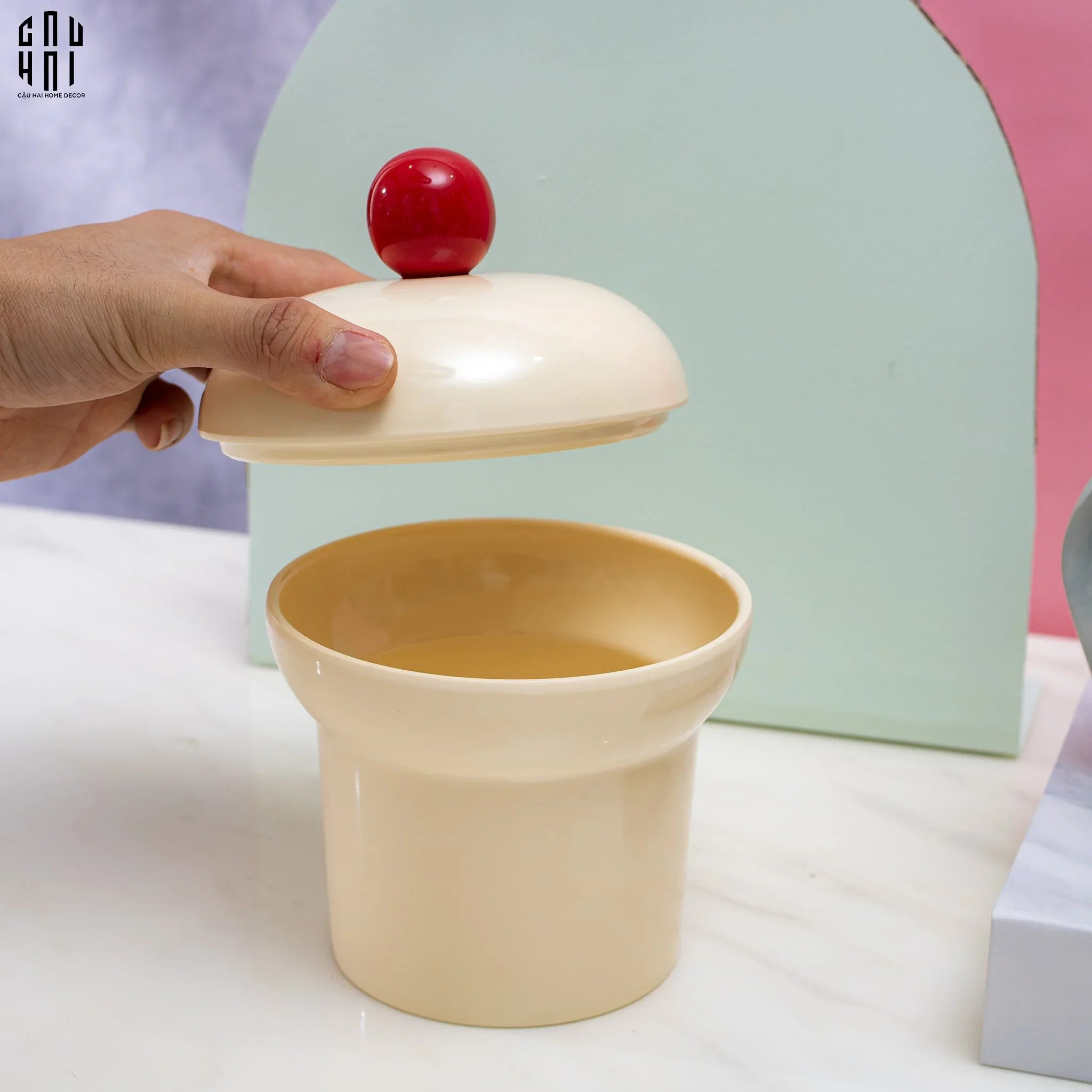 LỌ KẸO CREAM CUPCAKE-CẬU HAI HOME DECOR