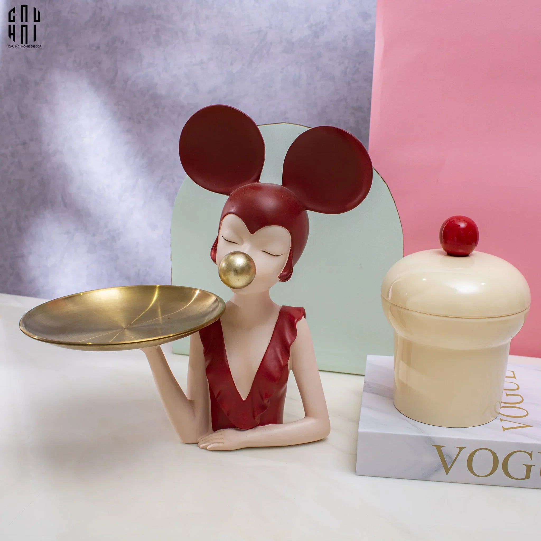 LỌ KẸO CREAM CUPCAKE-CẬU HAI HOME DECOR