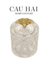 LỌ KẸO CRYSTAL SEASHELL RING JAR-CẬU HAI HOME DECOR