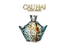 Lọ Kẹo Pha Lê Ngũ Sắc Arc-En-Ciel Couronne Royale Cristalleries Candy Bonbonnière 16x18-CẬU HAI HOME DECOR