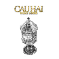 Lọ Keọ Thuỷ Tinh Jardin de Cristal Candy Jar H23-Lọ kẹo Canister Bonbonnière-CẬU HAI HOME DECOR