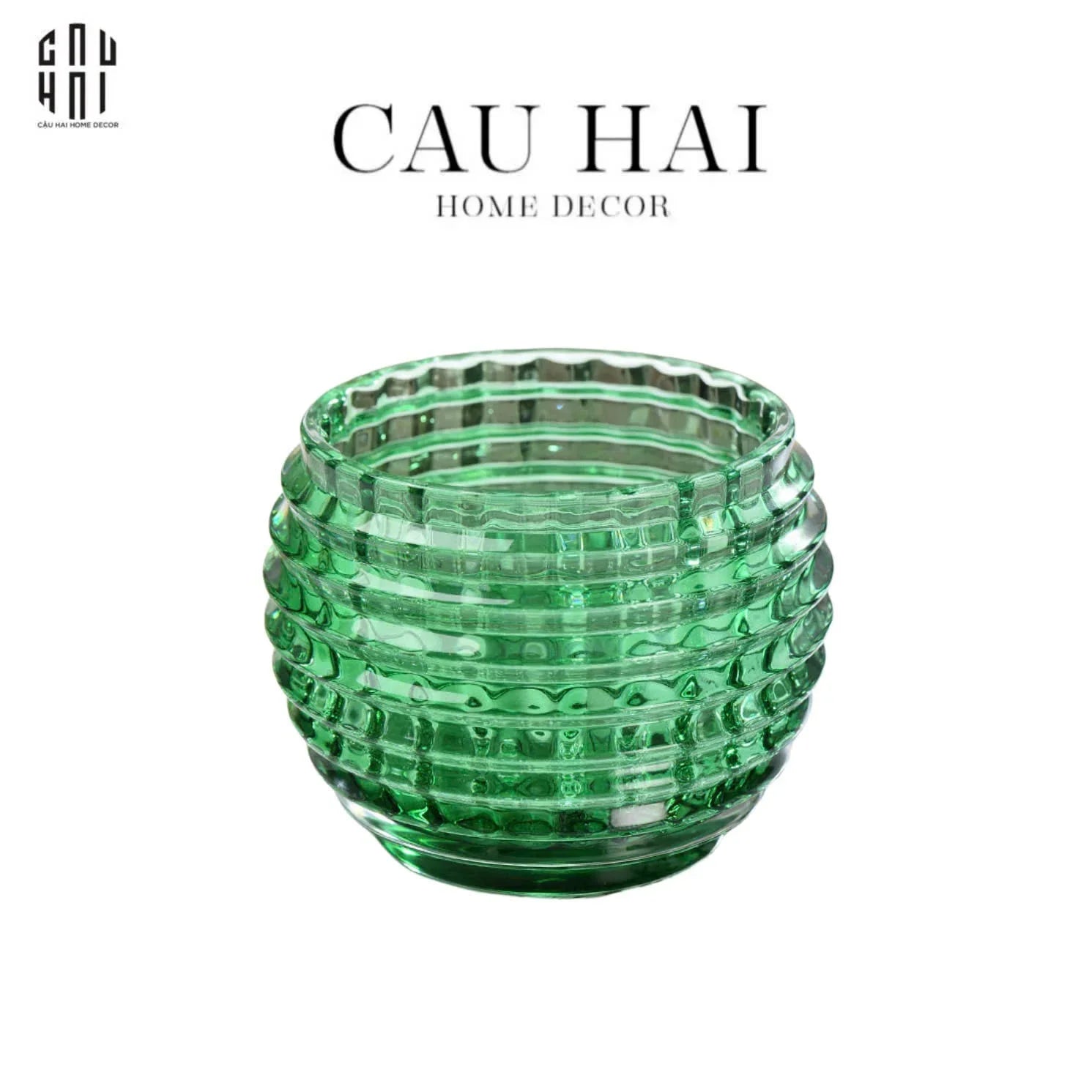 Lọ Nến Grande Crystal - Jade Lumière-CẬU HAI HOME DECOR