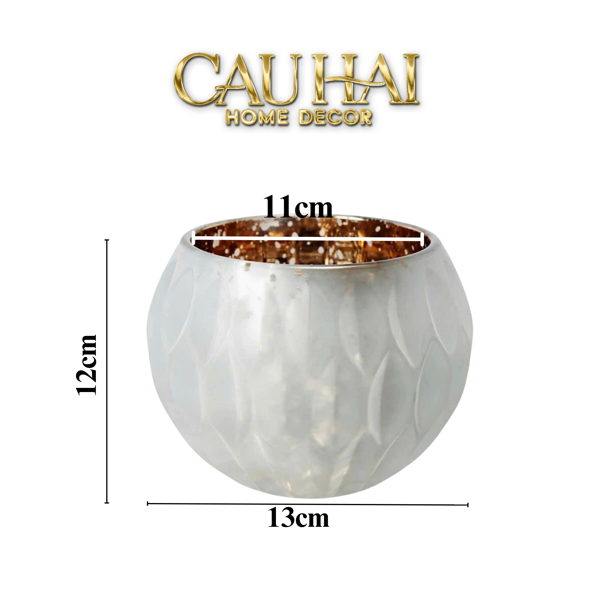 Lọ Nến Opaline Aurum Glow Candle Bowl. - CẬU HAI HOME DECOR