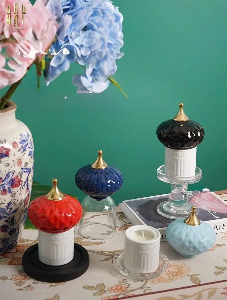 Lọ Nến Persian Castle - Blue/Red/Light Blue-CẬU HAI HOME DECOR