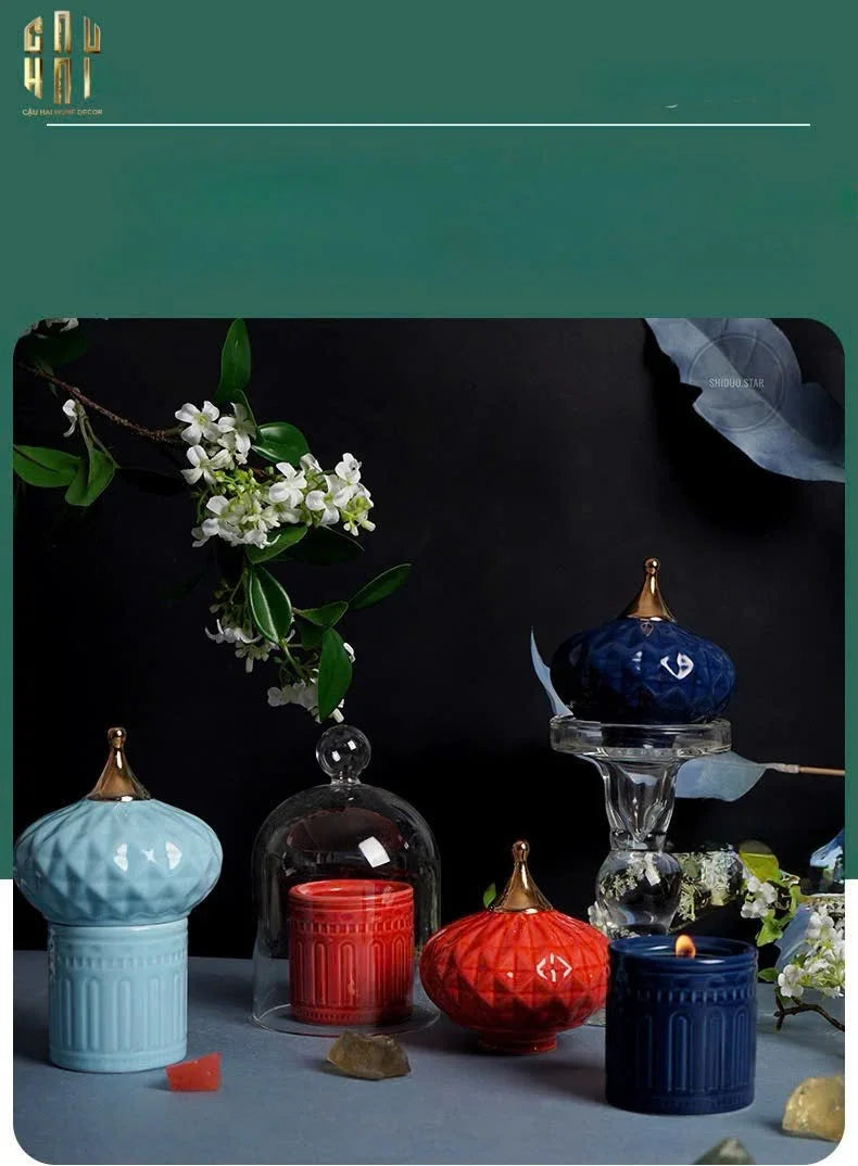 Lọ Nến Persian Castle - Blue/Red/Light Blue-CẬU HAI HOME DECOR