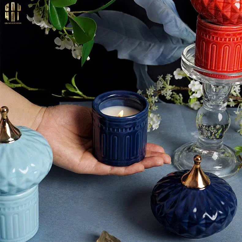 Lọ Nến Persian Castle - Blue/Red/Light Blue-CẬU HAI HOME DECOR