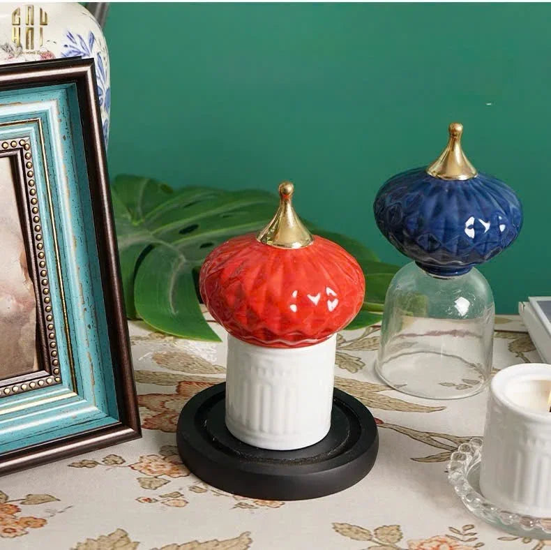 Lọ Nến Persian Castle - Blue/Red/Light Blue-CẬU HAI HOME DECOR