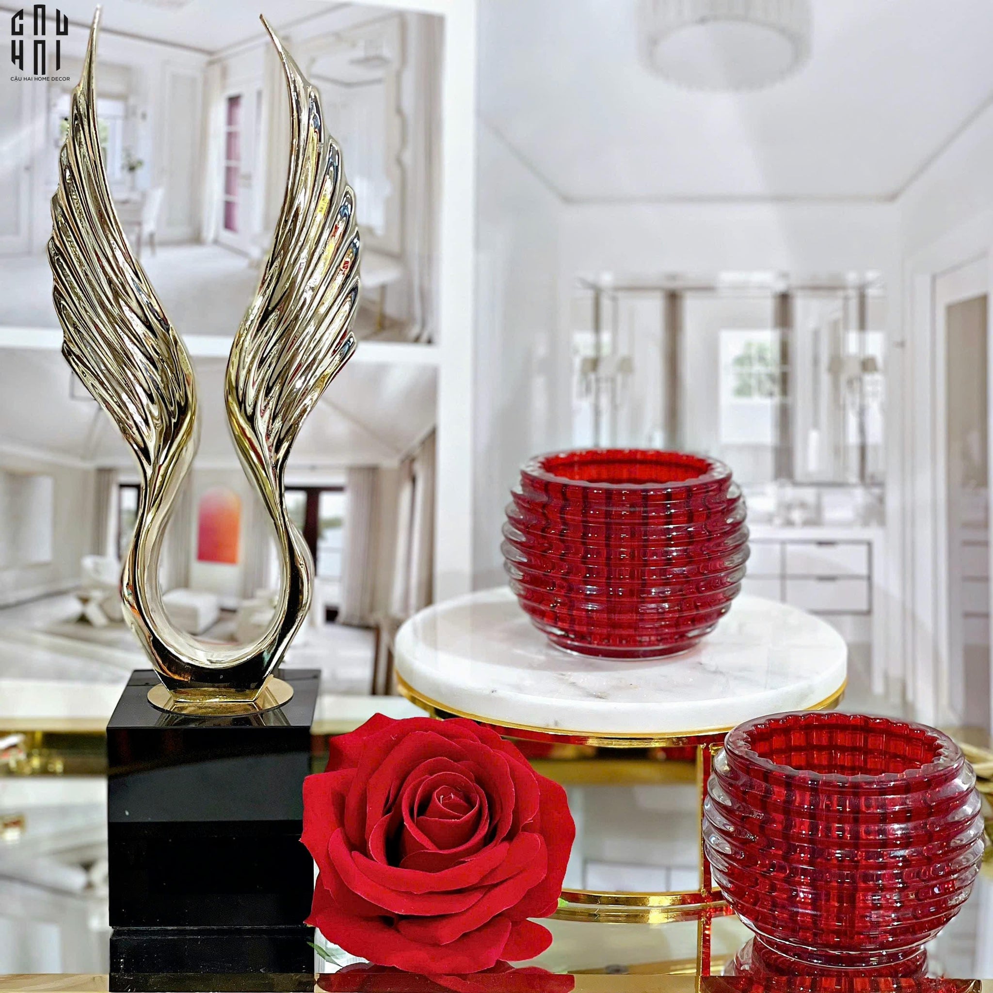 LỌ NẾN TINI - RUBY - SS25-CẬU HAI HOME DECOR