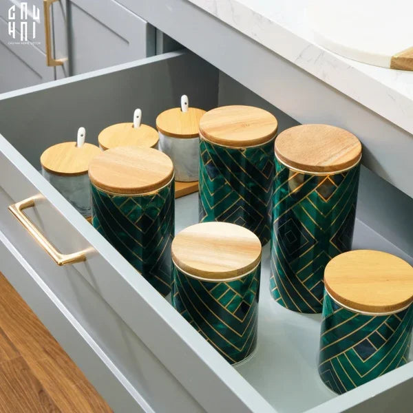 LỌ PANTRY EMERALD - L SS22-CẬU HAI HOME DECOR