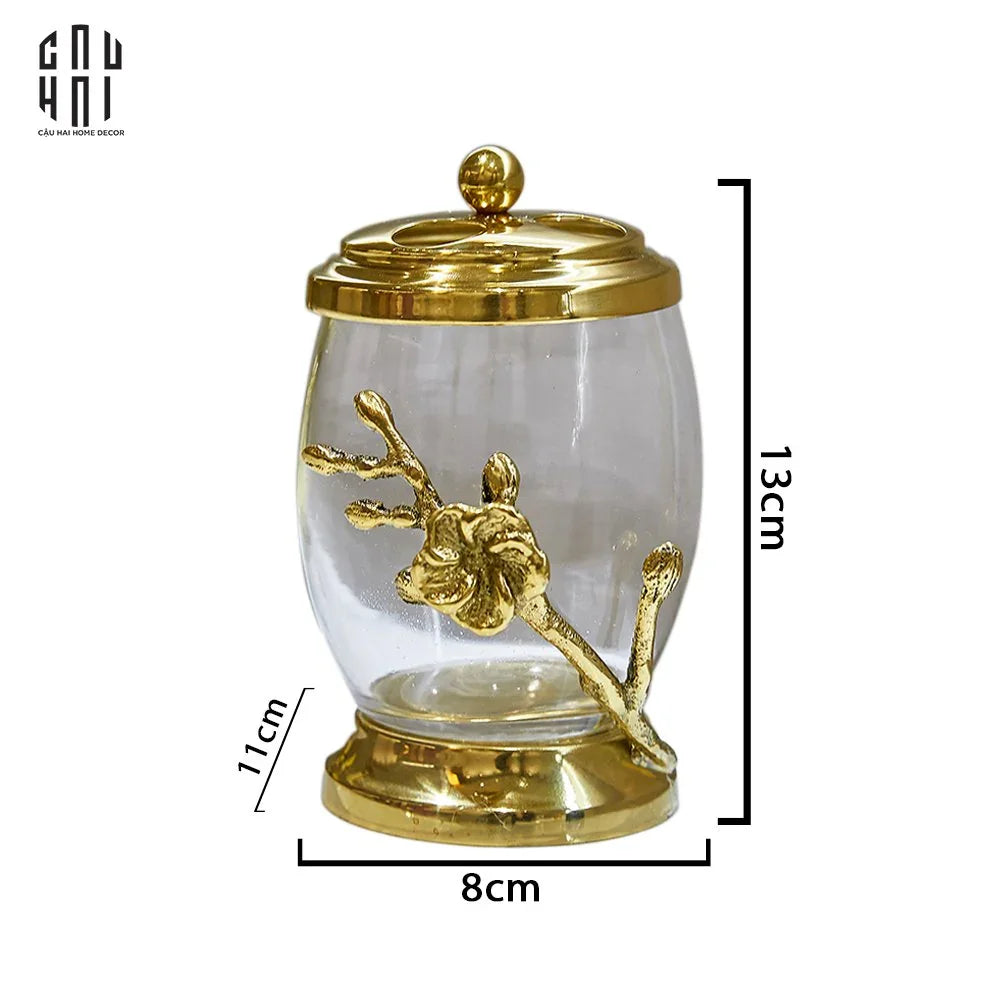 LỌ TĂM BÔNG BRASS BLOSSOM NEW EDITION-CẬU HAI HOME DECOR
