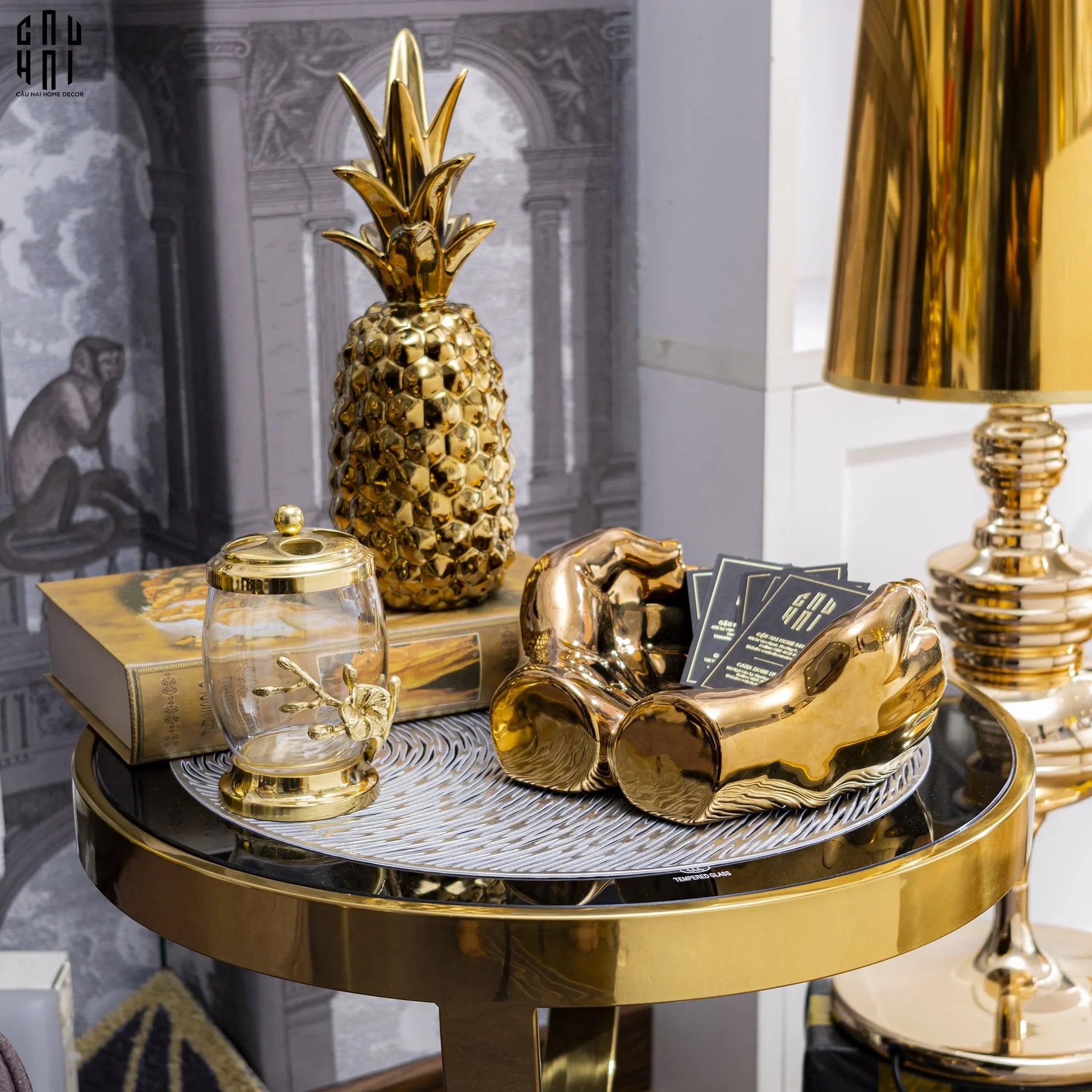 LỌ TĂM BÔNG BRASS BLOSSOM NEW EDITION-CẬU HAI HOME DECOR