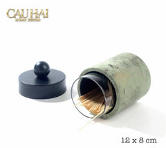 Lọ Tăm / Gạt Tàn Lux Oakwood Verdant Impériale Leather-CẬU HAI HOME DECOR
