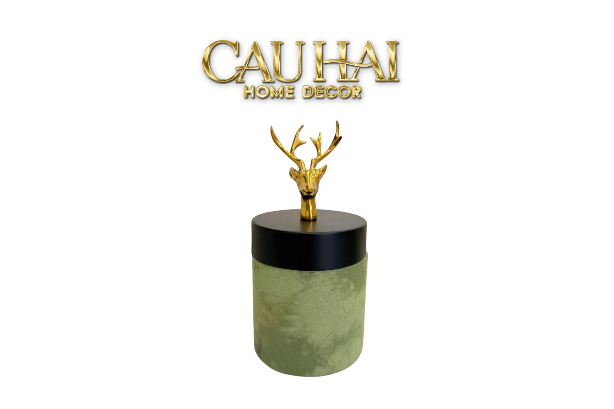 Lọ Tăm / Gạt Tàn Lux Oakwood Verdant Impériale Leather-CẬU HAI HOME DECOR