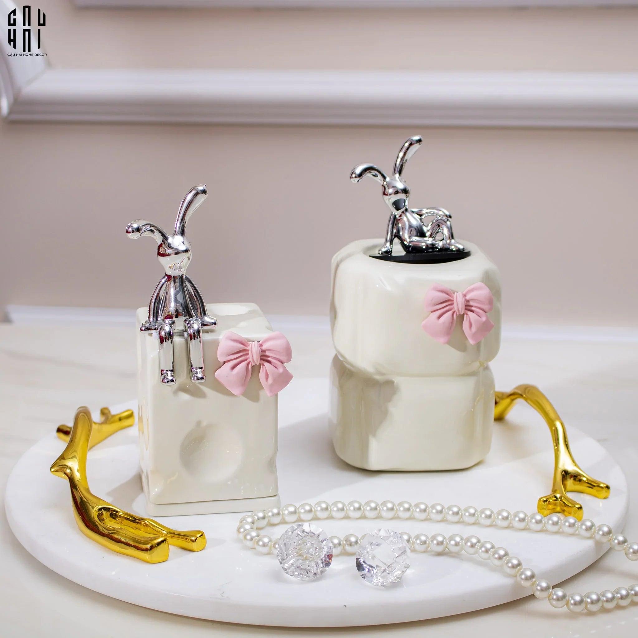 LỌ TĂM MOON THE BUNNY SS25-CẬU HAI HOME DECOR