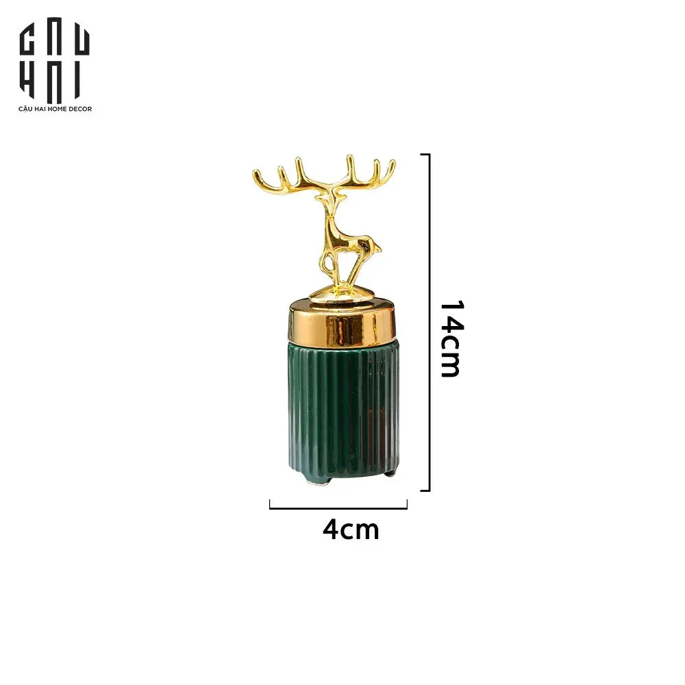 LỌ TĂM NEW ALLEY - GREEN-CẬU HAI HOME DECOR