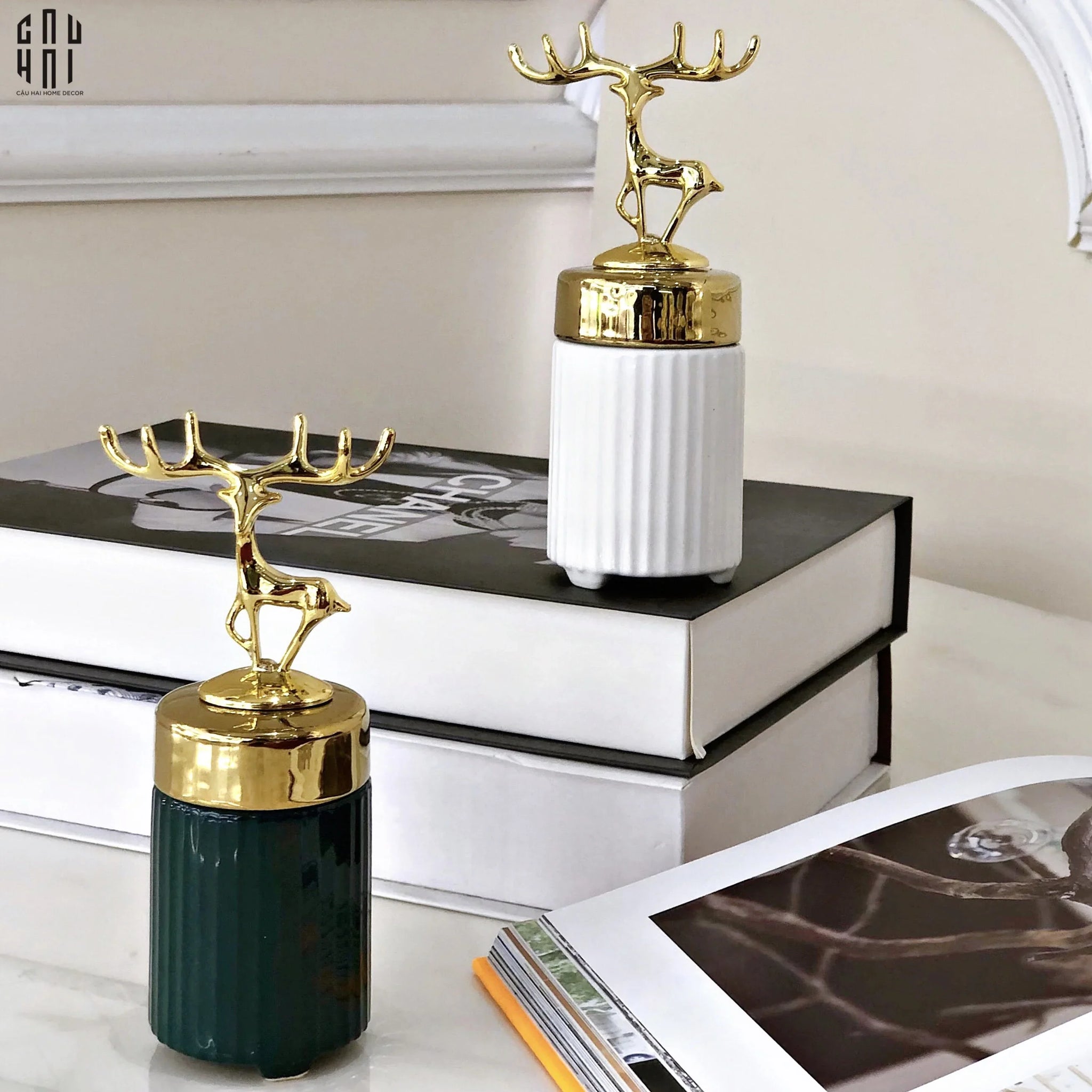 LỌ TĂM NEW ALLEY - GREEN-CẬU HAI HOME DECOR