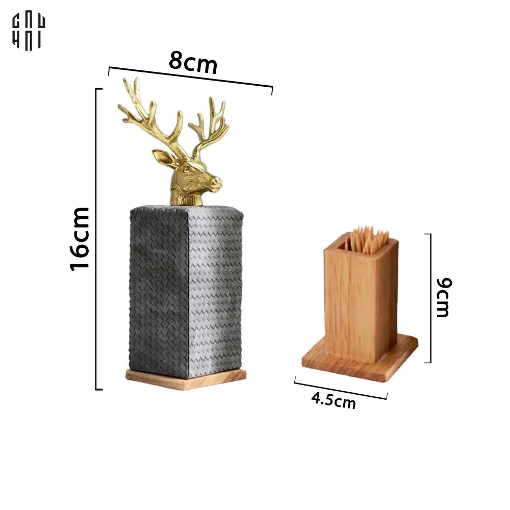 LỌ TĂM OAKWOOD LEATHER - GRAY ALLEY SS25-CẬU HAI HOME DECOR