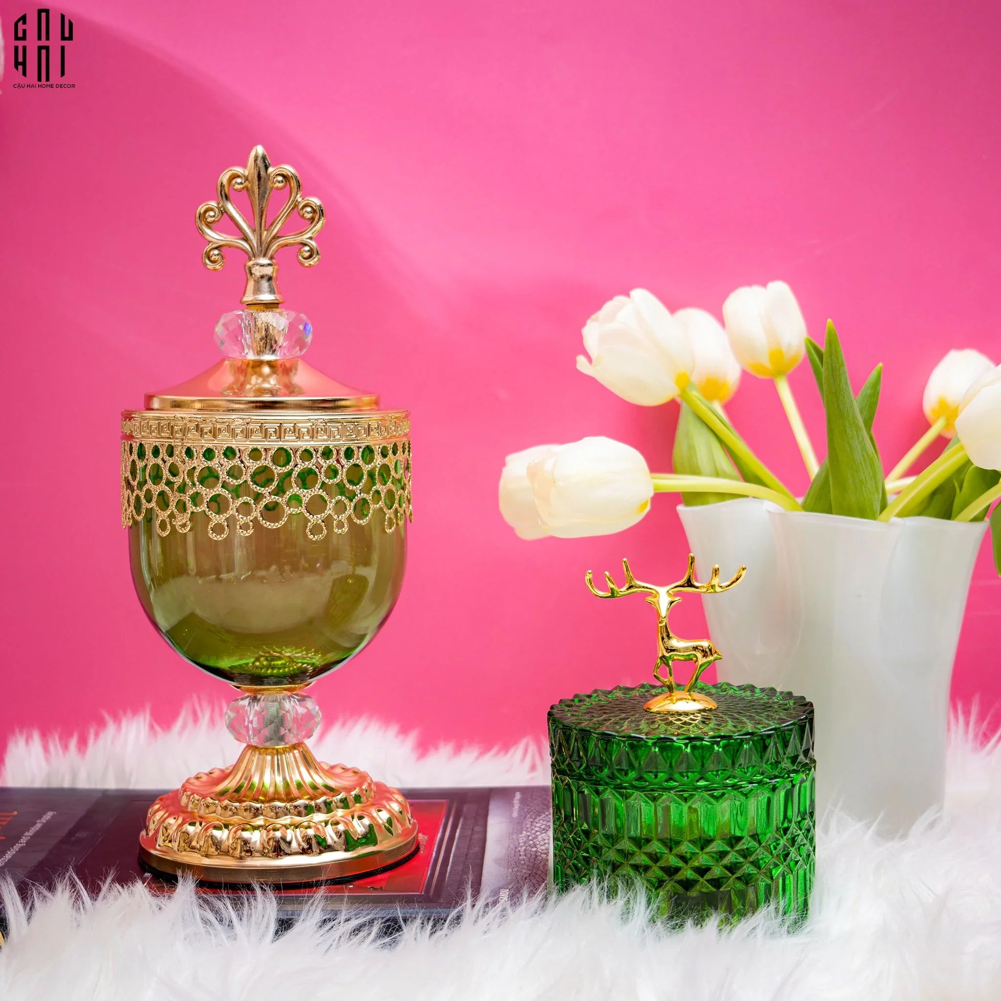 LỌ THUỶ TINH MIRANDA SS25-CẬU HAI HOME DECOR