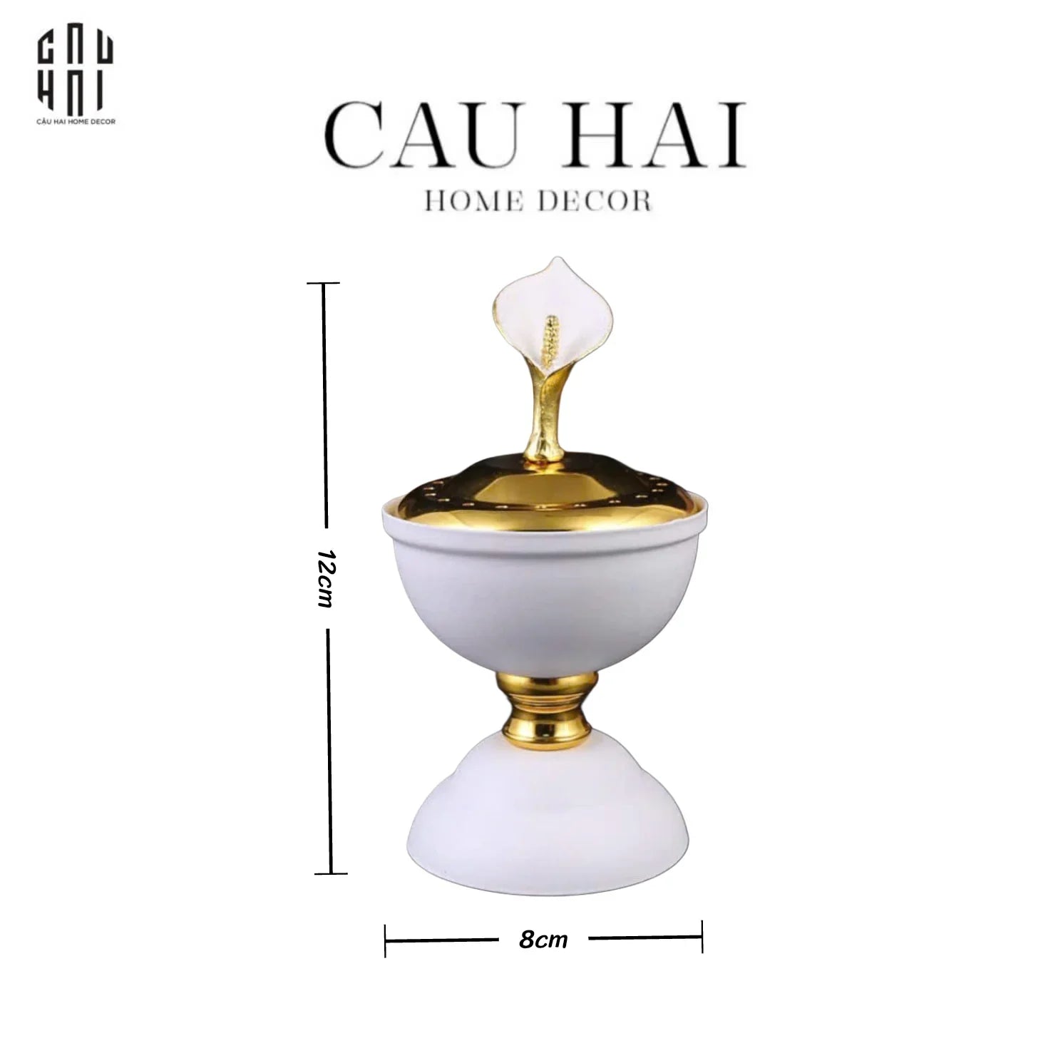 LỌ TRẦM HƯƠNG CALLA FLAME JAR-CẬU HAI HOME DECOR